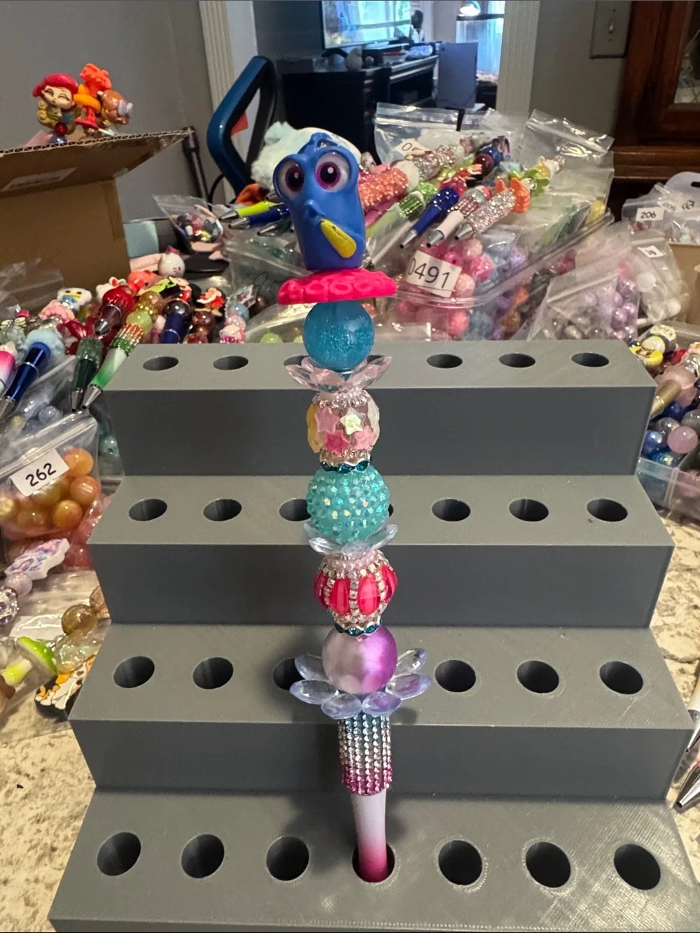 NWOT Disney Doorables Dory Beaded Pen Handmade by Me